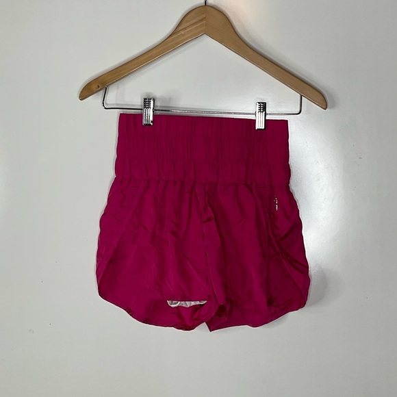 Free People Movement Hot Pink The Way Home Shorts Size Xsmall - Picture 1 of 4